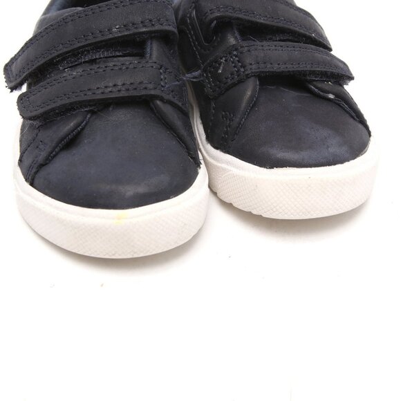 Clarks Toddlers City Oasis Leather Kids Sneakers Rubber Sole Navy Blue Velcro - Picture 3 of 7